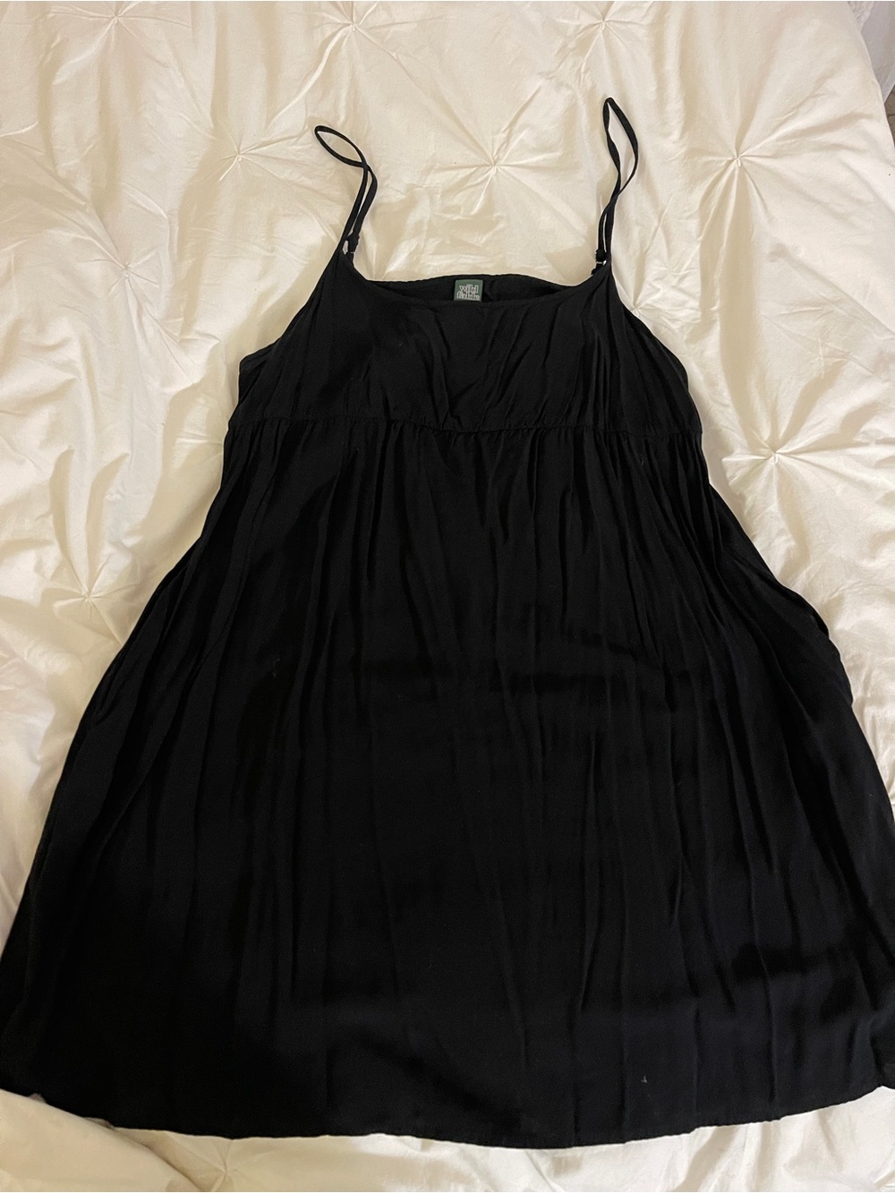 Black Spaghetti Strap Slip Dress